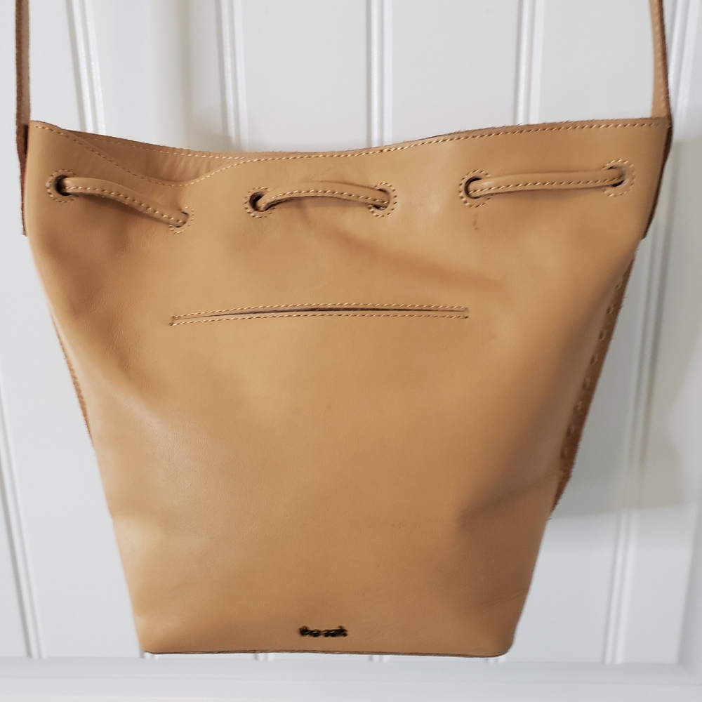 The Sak Natural Drawstring Leather Bucket Bag, Shoulder Bag $229 - Picture 6 of 12